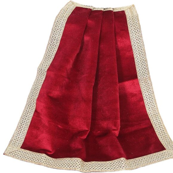 Small Solid Color Velvet Cloth for Multipurpose Use Red - Picture 1 of 7